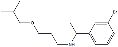 [1-(3-bromophenyl)ethyl][3-(2-methylpropoxy)propyl]amine 结构式