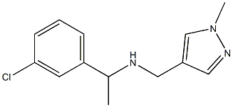 [1-(3-chlorophenyl)ethyl][(1-methyl-1H-pyrazol-4-yl)methyl]amine 结构式