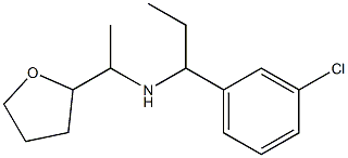 [1-(3-chlorophenyl)propyl][1-(oxolan-2-yl)ethyl]amine 结构式