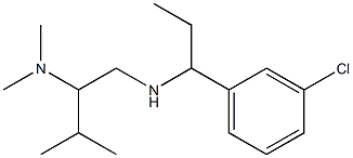 [1-(3-chlorophenyl)propyl][2-(dimethylamino)-3-methylbutyl]amine 结构式