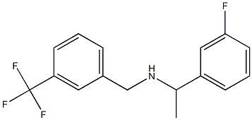 [1-(3-fluorophenyl)ethyl]({[3-(trifluoromethyl)phenyl]methyl})amine 结构式