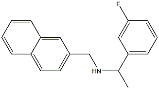 [1-(3-fluorophenyl)ethyl](naphthalen-2-ylmethyl)amine 结构式