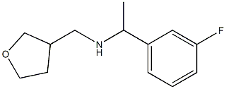 [1-(3-fluorophenyl)ethyl](oxolan-3-ylmethyl)amine 结构式