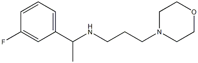 [1-(3-fluorophenyl)ethyl][3-(morpholin-4-yl)propyl]amine 结构式