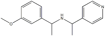 [1-(3-methoxyphenyl)ethyl][1-(pyridin-4-yl)ethyl]amine 结构式
