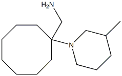 [1-(3-methylpiperidin-1-yl)cyclooctyl]methanamine 结构式