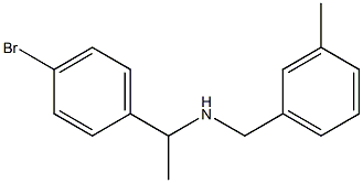 [1-(4-bromophenyl)ethyl][(3-methylphenyl)methyl]amine 结构式