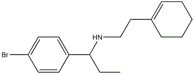 [1-(4-bromophenyl)propyl][2-(cyclohex-1-en-1-yl)ethyl]amine 结构式