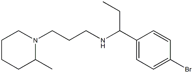 [1-(4-bromophenyl)propyl][3-(2-methylpiperidin-1-yl)propyl]amine 结构式