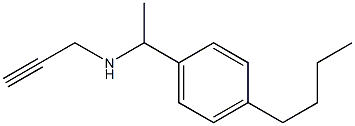 [1-(4-butylphenyl)ethyl](prop-2-yn-1-yl)amine 结构式