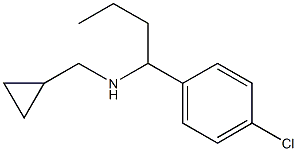 [1-(4-chlorophenyl)butyl](cyclopropylmethyl)amine 结构式
