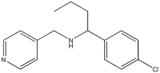 [1-(4-chlorophenyl)butyl](pyridin-4-ylmethyl)amine 结构式