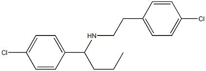 [1-(4-chlorophenyl)butyl][2-(4-chlorophenyl)ethyl]amine 结构式