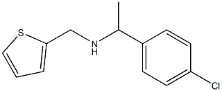 [1-(4-chlorophenyl)ethyl](thiophen-2-ylmethyl)amine 结构式