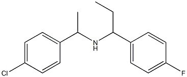 [1-(4-chlorophenyl)ethyl][1-(4-fluorophenyl)propyl]amine 结构式