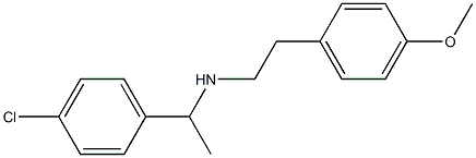 [1-(4-chlorophenyl)ethyl][2-(4-methoxyphenyl)ethyl]amine 结构式