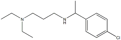 [1-(4-chlorophenyl)ethyl][3-(diethylamino)propyl]amine 结构式