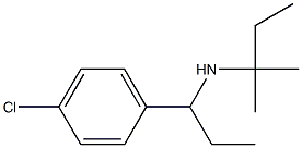 [1-(4-chlorophenyl)propyl](2-methylbutan-2-yl)amine 结构式