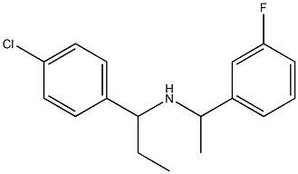 [1-(4-chlorophenyl)propyl][1-(3-fluorophenyl)ethyl]amine 结构式