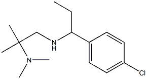 [1-(4-chlorophenyl)propyl][2-(dimethylamino)-2-methylpropyl]amine 结构式