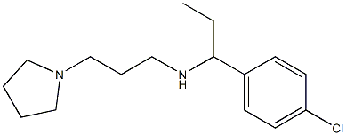 [1-(4-chlorophenyl)propyl][3-(pyrrolidin-1-yl)propyl]amine 结构式