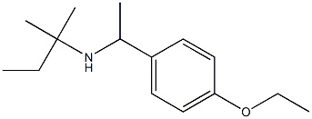 [1-(4-ethoxyphenyl)ethyl](2-methylbutan-2-yl)amine 结构式