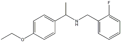 [1-(4-ethoxyphenyl)ethyl][(2-fluorophenyl)methyl]amine 结构式