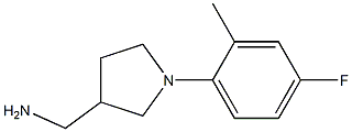 [1-(4-fluoro-2-methylphenyl)pyrrolidin-3-yl]methylamine 结构式