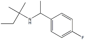 [1-(4-fluorophenyl)ethyl](2-methylbutan-2-yl)amine 结构式