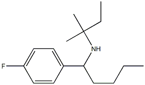 [1-(4-fluorophenyl)pentyl](2-methylbutan-2-yl)amine 结构式