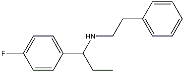 [1-(4-fluorophenyl)propyl](2-phenylethyl)amine 结构式