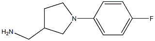 [1-(4-fluorophenyl)pyrrolidin-3-yl]methylamine 结构式