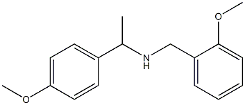 [1-(4-methoxyphenyl)ethyl][(2-methoxyphenyl)methyl]amine 结构式