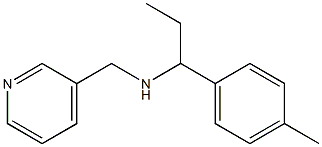 [1-(4-methylphenyl)propyl](pyridin-3-ylmethyl)amine 结构式