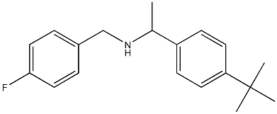 [1-(4-tert-butylphenyl)ethyl][(4-fluorophenyl)methyl]amine 结构式