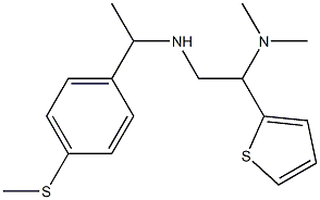 [2-(dimethylamino)-2-(thiophen-2-yl)ethyl]({1-[4-(methylsulfanyl)phenyl]ethyl})amine 结构式