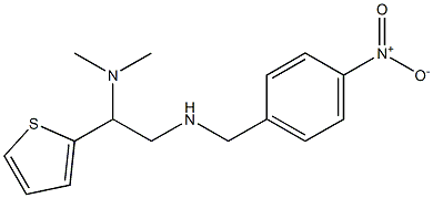 [2-(dimethylamino)-2-(thiophen-2-yl)ethyl][(4-nitrophenyl)methyl]amine 结构式