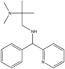 [2-(dimethylamino)-2-methylpropyl][phenyl(pyridin-2-yl)methyl]amine 结构式