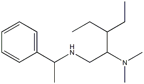 [2-(dimethylamino)-3-ethylpentyl](1-phenylethyl)amine 结构式