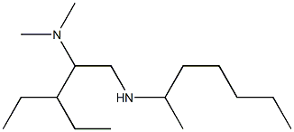 [2-(dimethylamino)-3-ethylpentyl](heptan-2-yl)amine 结构式