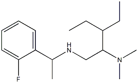 [2-(dimethylamino)-3-ethylpentyl][1-(2-fluorophenyl)ethyl]amine 结构式