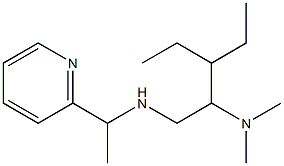 [2-(dimethylamino)-3-ethylpentyl][1-(pyridin-2-yl)ethyl]amine 结构式