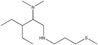 [2-(dimethylamino)-3-ethylpentyl][3-(methylsulfanyl)propyl]amine 结构式