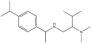 [2-(dimethylamino)-3-methylbutyl]({1-[4-(propan-2-yl)phenyl]ethyl})amine 结构式