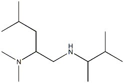 [2-(dimethylamino)-4-methylpentyl](3-methylbutan-2-yl)amine 结构式