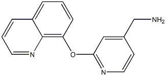 [2-(quinolin-8-yloxy)pyridin-4-yl]methanamine 结构式