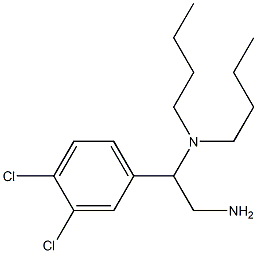 [2-amino-1-(3,4-dichlorophenyl)ethyl]dibutylamine 结构式