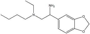 [2-amino-2-(2H-1,3-benzodioxol-5-yl)ethyl](butyl)ethylamine 结构式