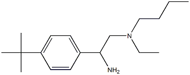 [2-amino-2-(4-tert-butylphenyl)ethyl](butyl)ethylamine 结构式