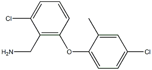 [2-chloro-6-(4-chloro-2-methylphenoxy)phenyl]methanamine 结构式